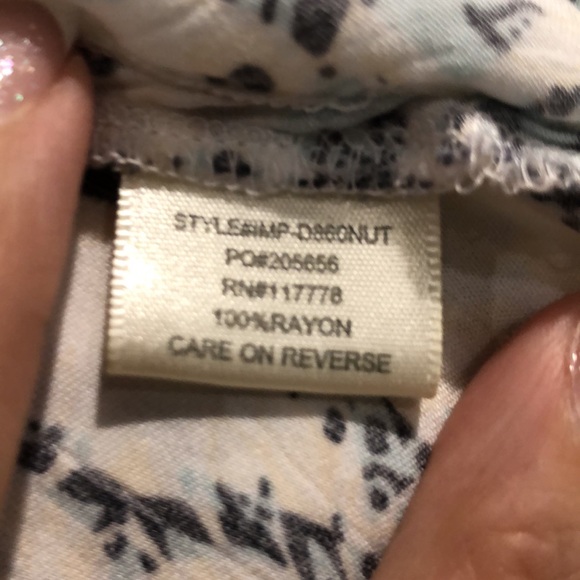 Lovestitch wrap Blouse with bell sleeves Sz L - Picture 8 of 9